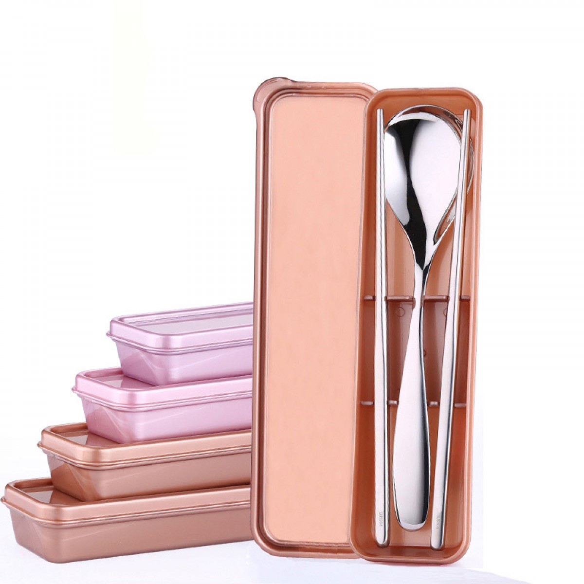 寄居蟹304不銹鋼筷子勺子韓式餐具套裝