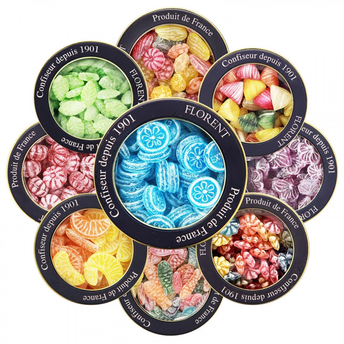 法國進口零食費羅倫十二星座糖水果味薄荷硬糖果禮盒裝清涼糖女生 十二款定制獨有星座可寫賀卡顏控糖情人禮盒