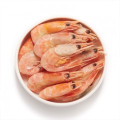 加拿大北極甜蝦500g 80+ 進口生鮮海鮮蝦 即食凍蝦北極蝦 包郵 中糧品質 野生海域蝦